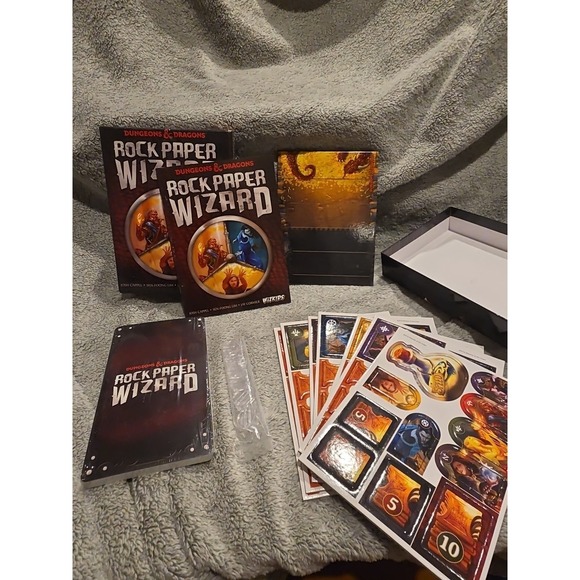 Wizkids Dungeons & Dragons Rock Paper Wizard Game Complete in Box - Picture 6 of 6